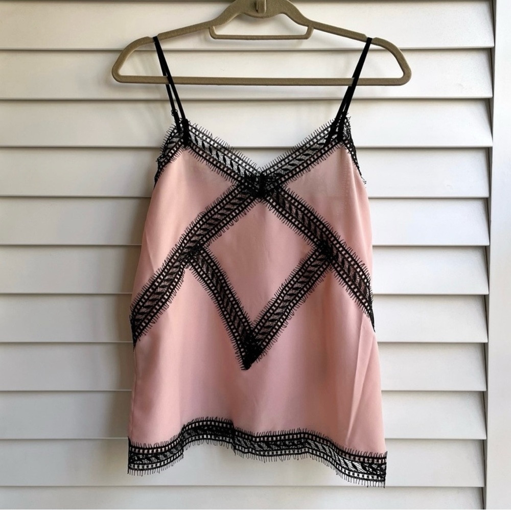 Bloomingdale’s AQUA Lace Trim Camisole
